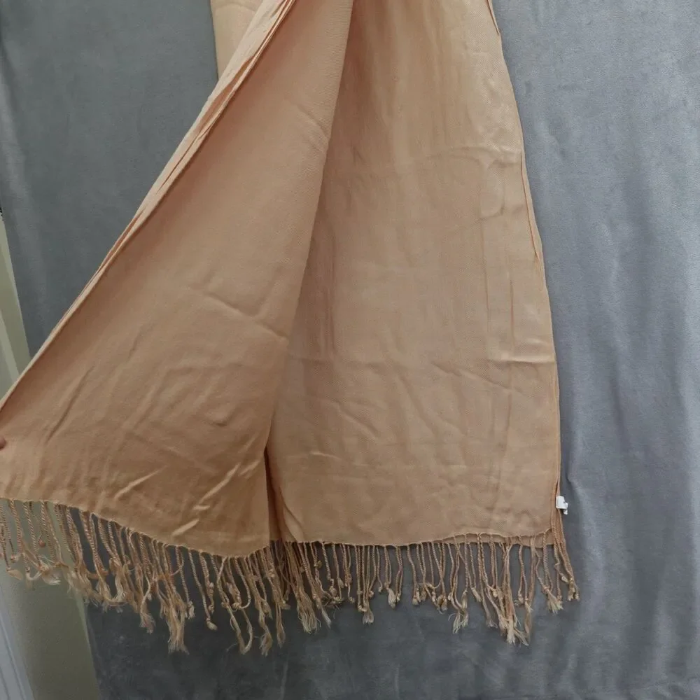 Bijoux Terner Scarf Women’s Shawl Wrap Pseudo Pashmina Fringe Soft Luxury Feel